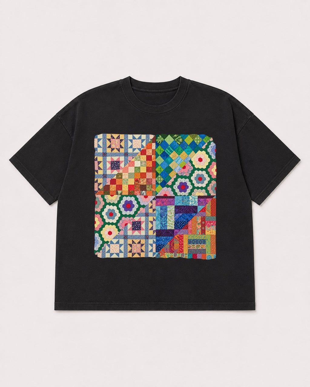 Mockup Boxy Heavyweight Tee Black product