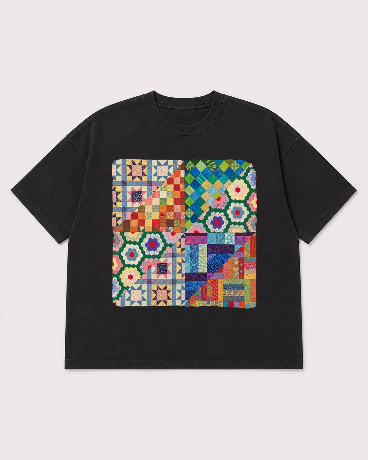 Mockup Boxy Heavyweight Tee Black product