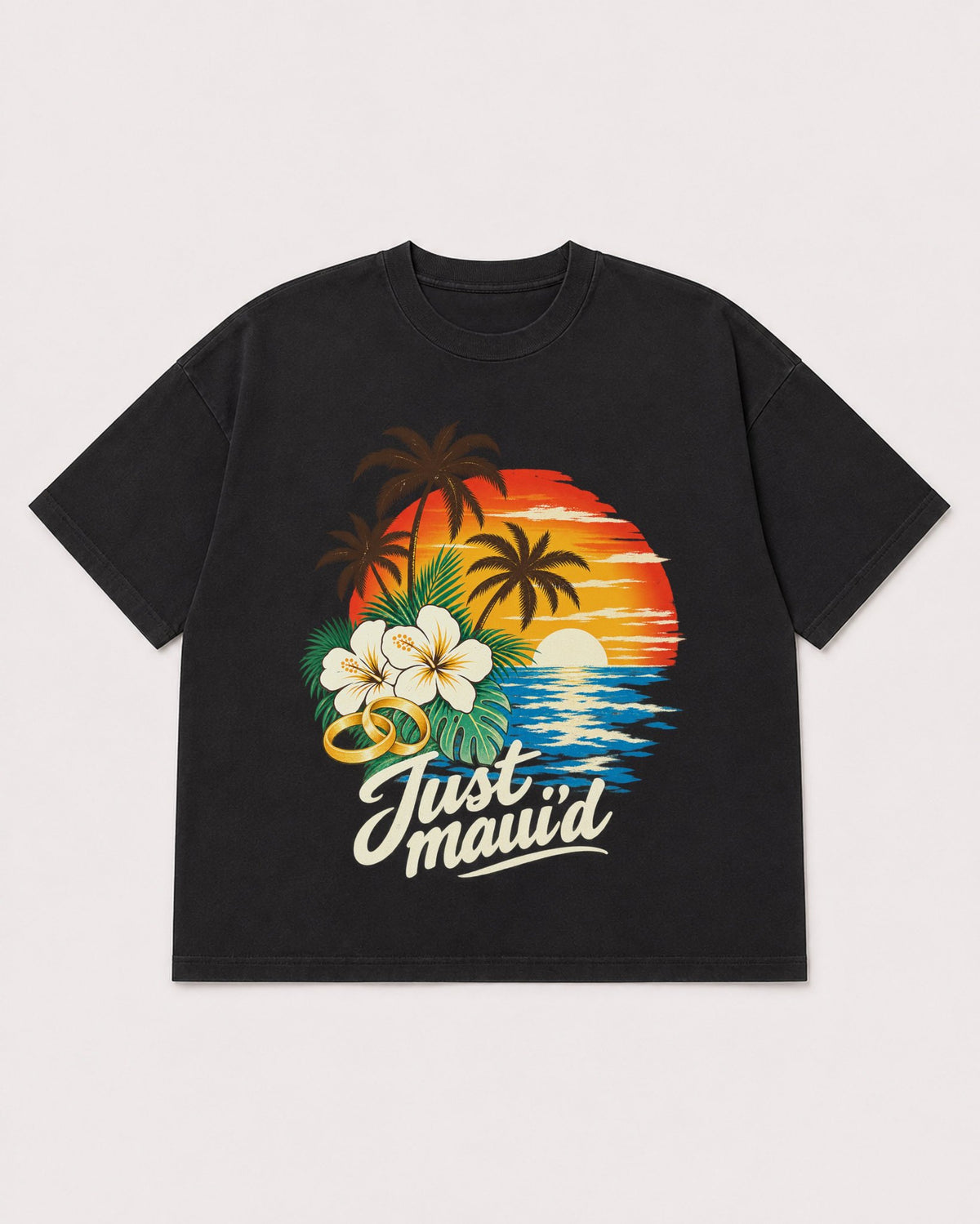 Mockup Boxy Heavyweight Tee Black product