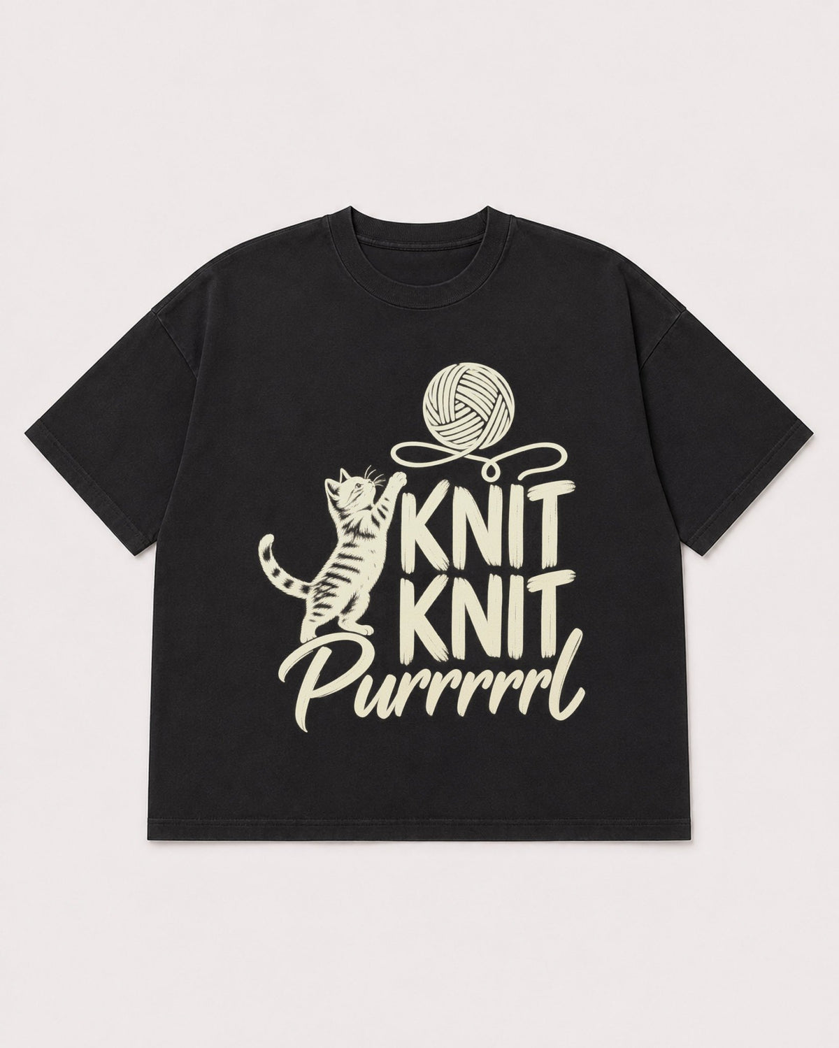 Mockup Boxy Heavyweight Tee Black product