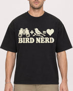 Mockup Boxy Heavyweight Tee Black male close-up 08