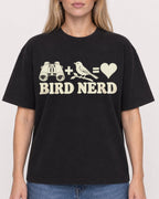 Mockup Boxy Heavyweight Tee Black female close-up 08