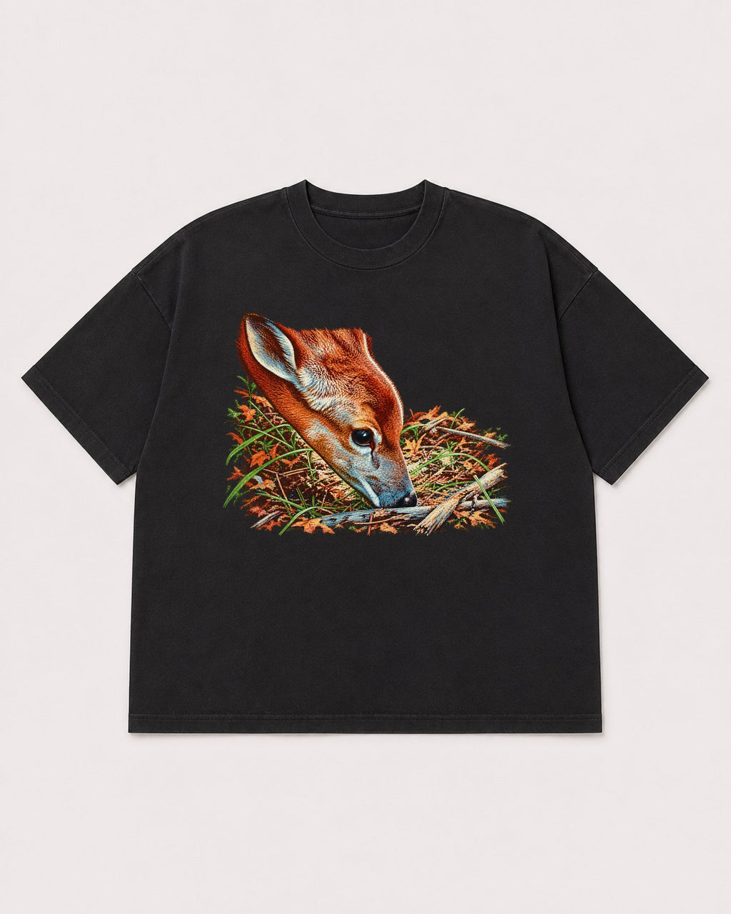 Mockup Boxy Heavyweight Tee Black product