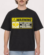 Mockup Boxy Heavyweight Tee Black male close-up 09