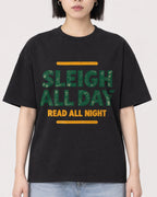 Mockup Boxy Heavyweight Tee Black female close-up 11