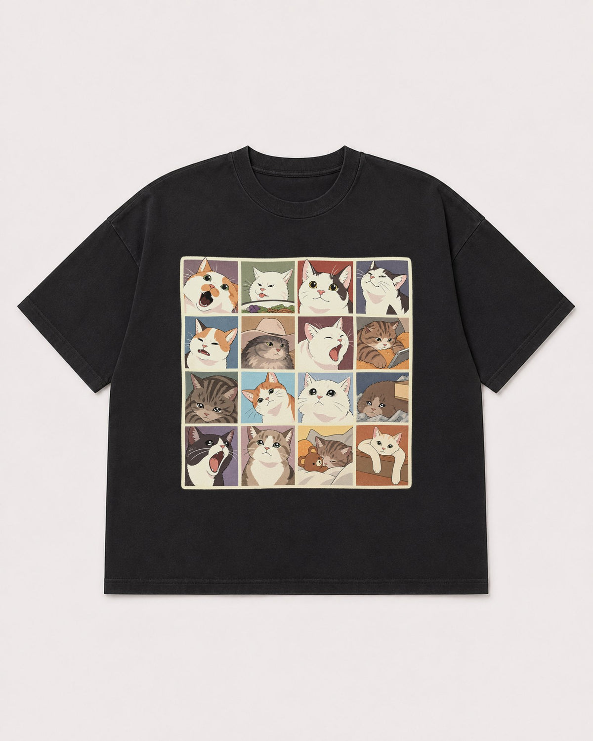 Mockup Boxy Heavyweight Tee Black product