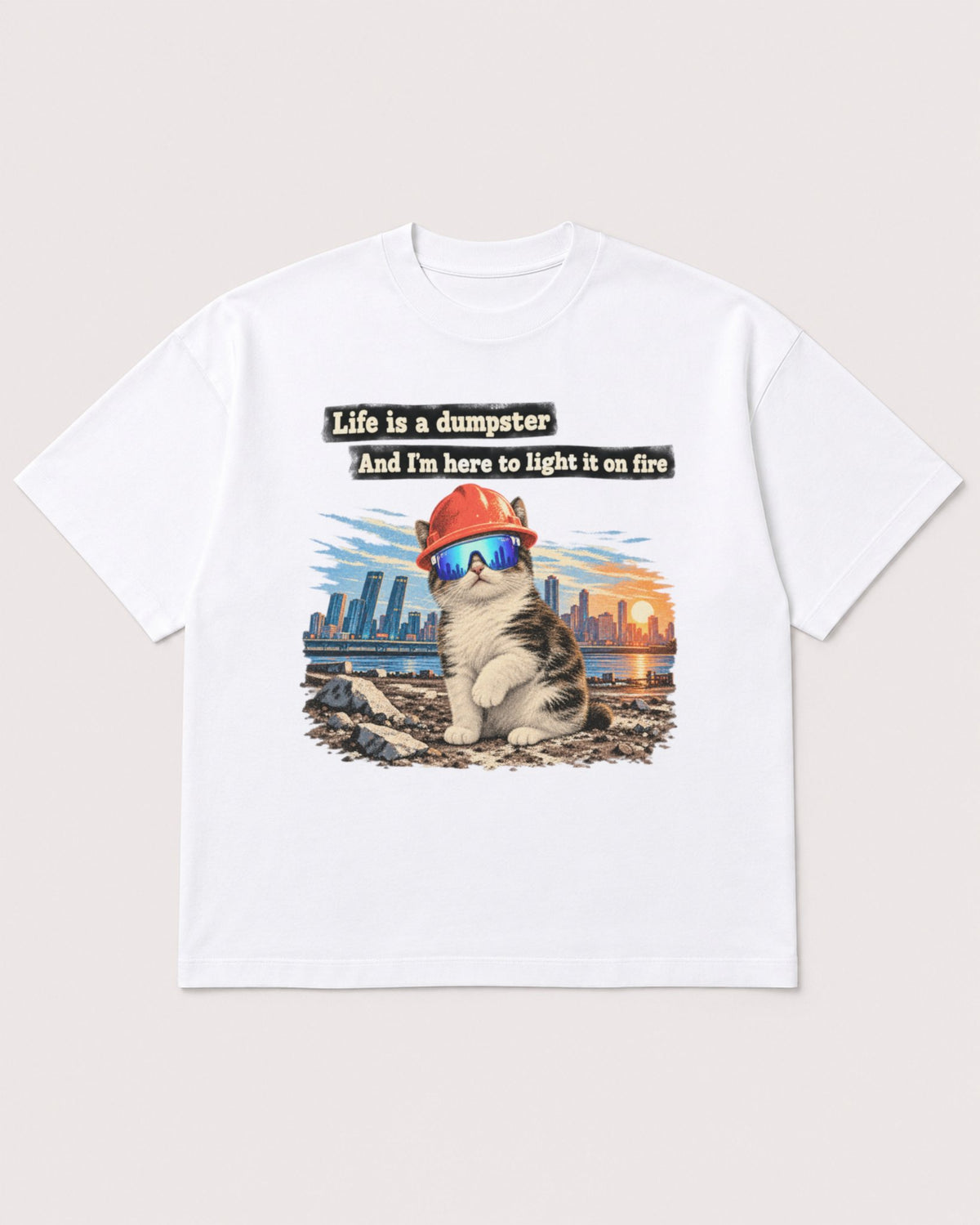 Mockup Boxy Heavyweight Tee White product