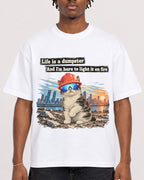Mockup Boxy Heavyweight Tee White male close-up 05