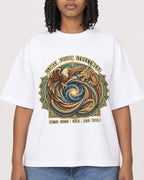 Mockup Boxy Heavyweight Tee White female close-up 15