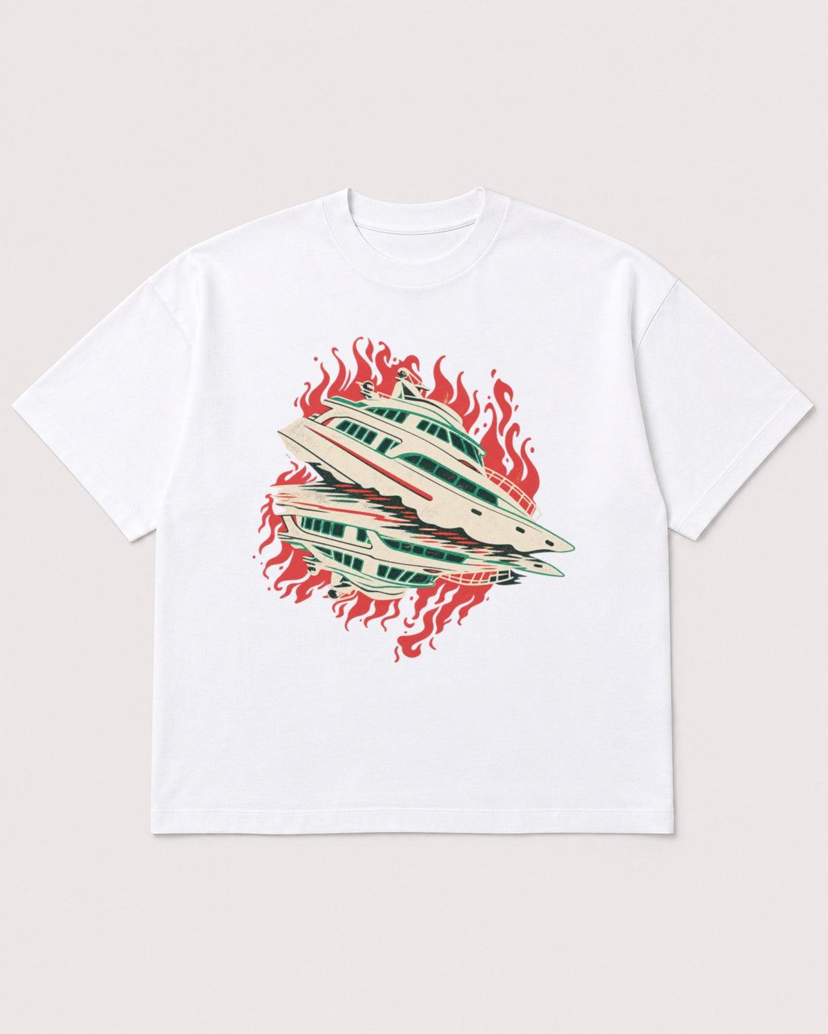 Mockup Boxy Heavyweight Tee White product