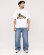 Mockup Boxy Heavyweight Tee White male full-body 02