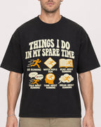 Mockup Boxy Heavyweight Tee Black male close-up 08
