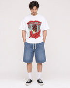 Mockup Boxy Heavyweight Tee White male full-body 03