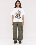 Mockup Boxy Heavyweight Tee White female full-body 02