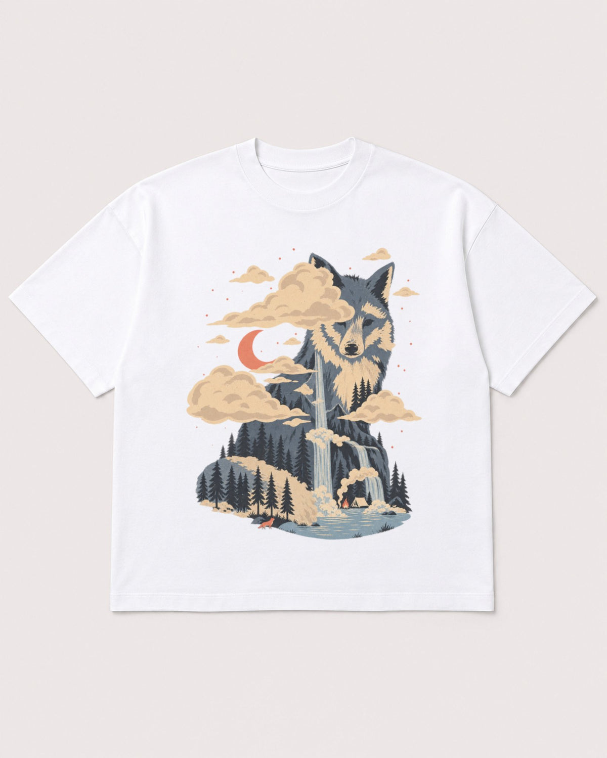 Mockup Boxy Heavyweight Tee White product