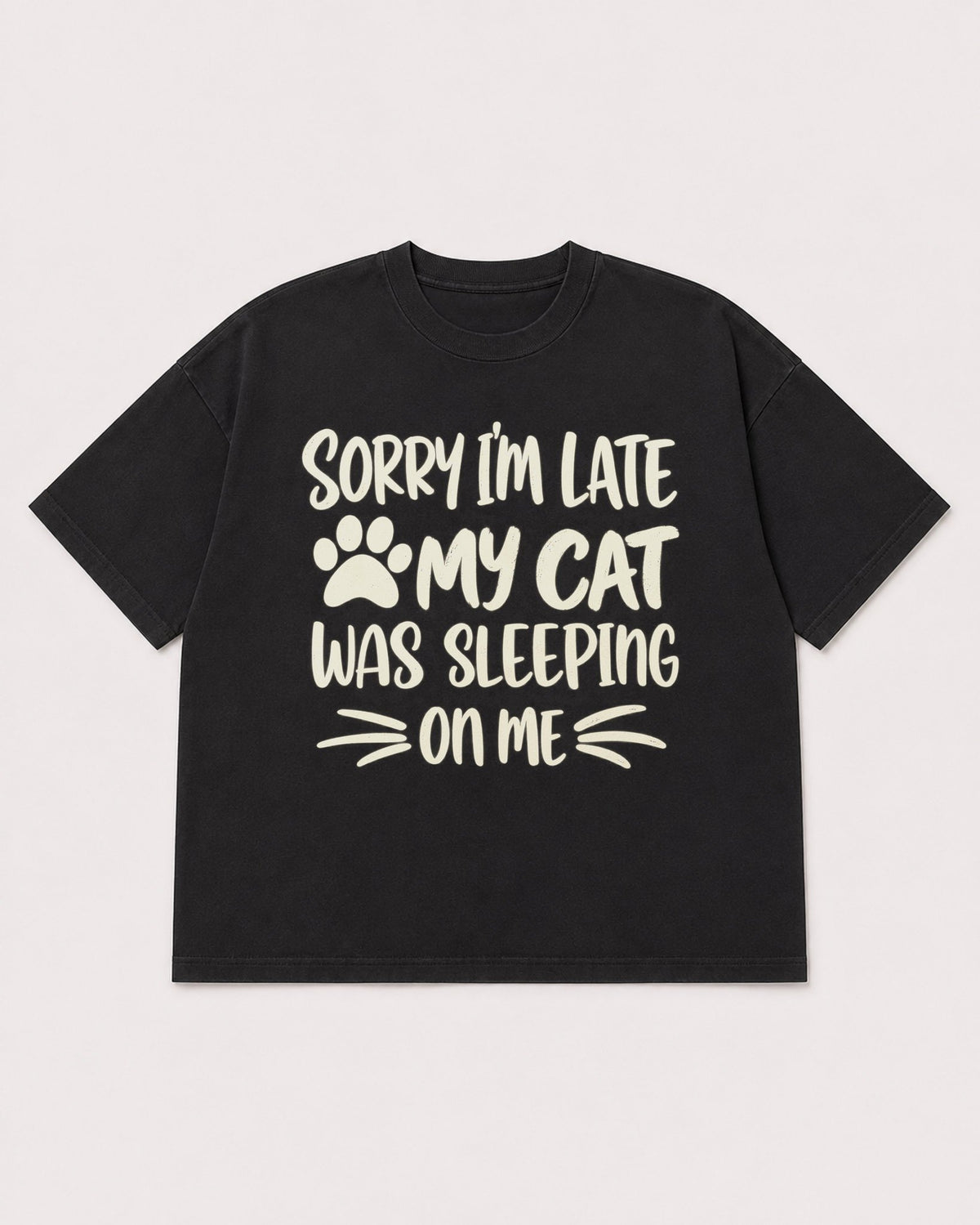 Mockup Boxy Heavyweight Tee Black product