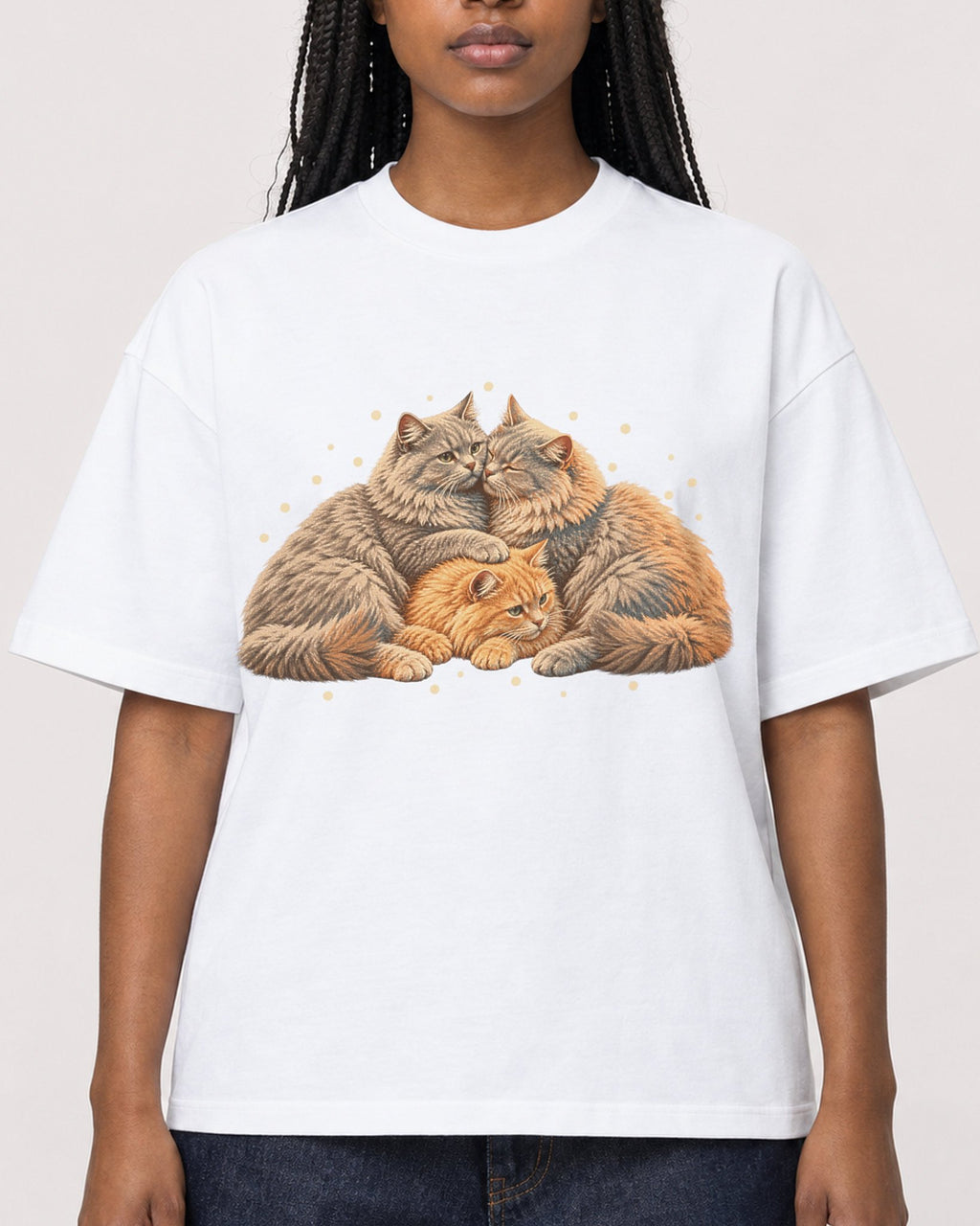 Mockup Boxy Heavyweight Tee White female close-up 04