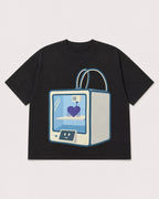 Mockup Boxy Heavyweight Tee Black product