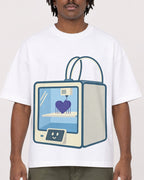 Mockup Boxy Heavyweight Tee White male close-up 04