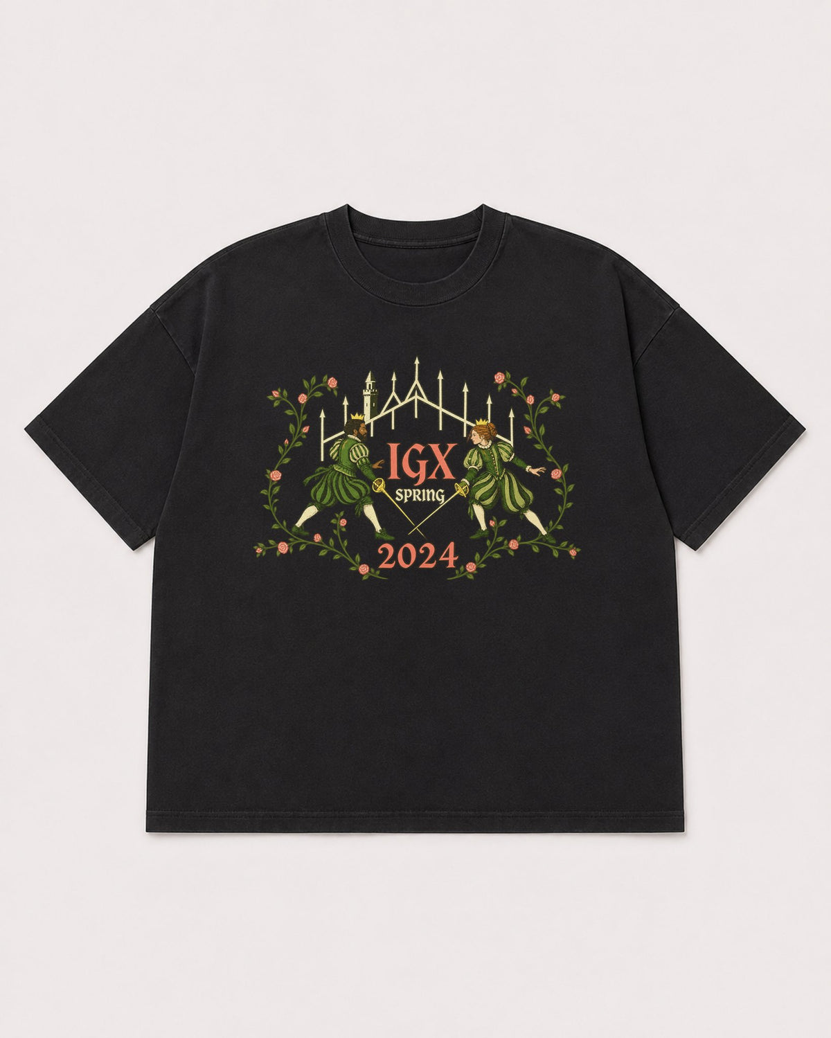 Mockup Boxy Heavyweight Tee Black product
