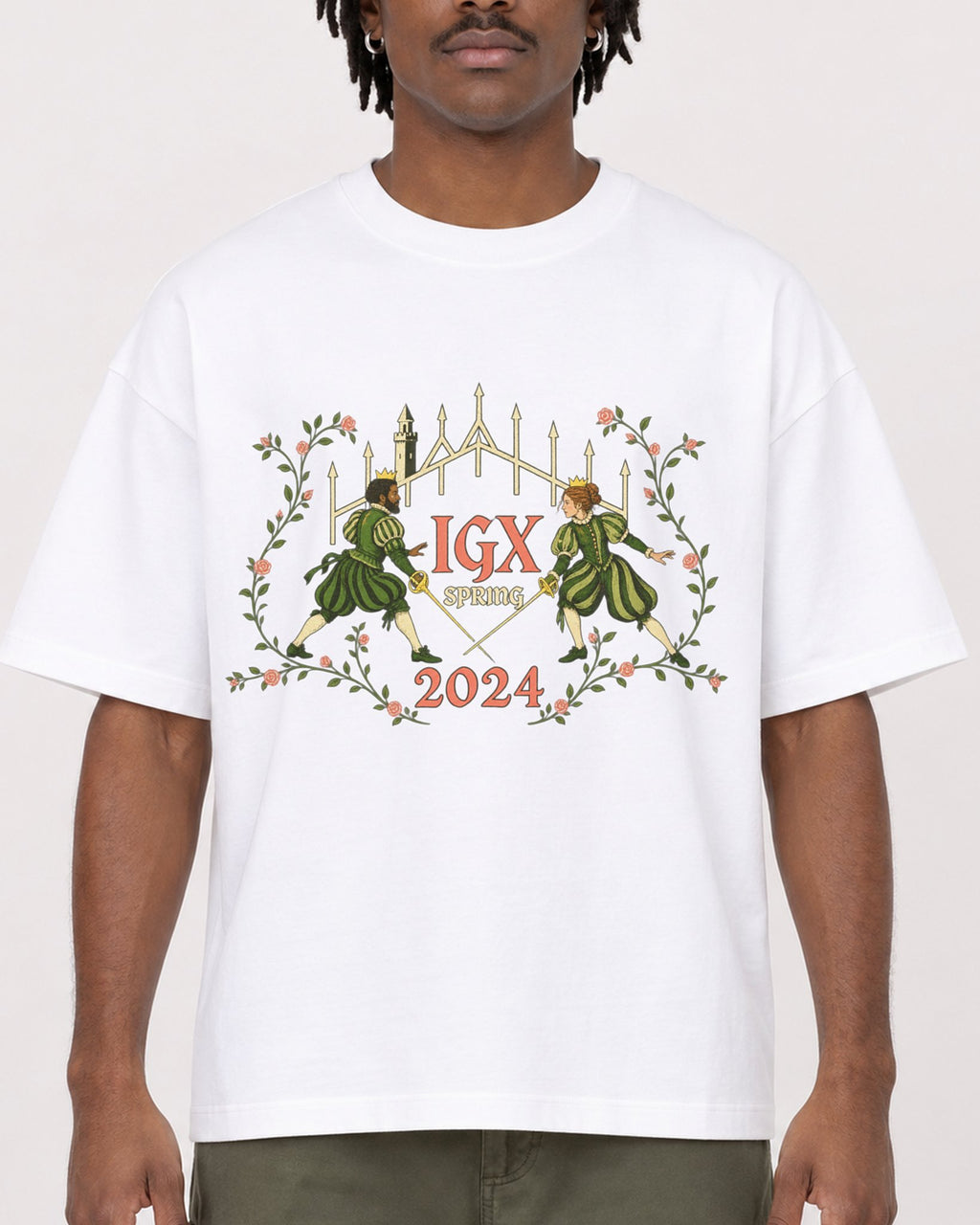 Mockup Boxy Heavyweight Tee White male close-up 04