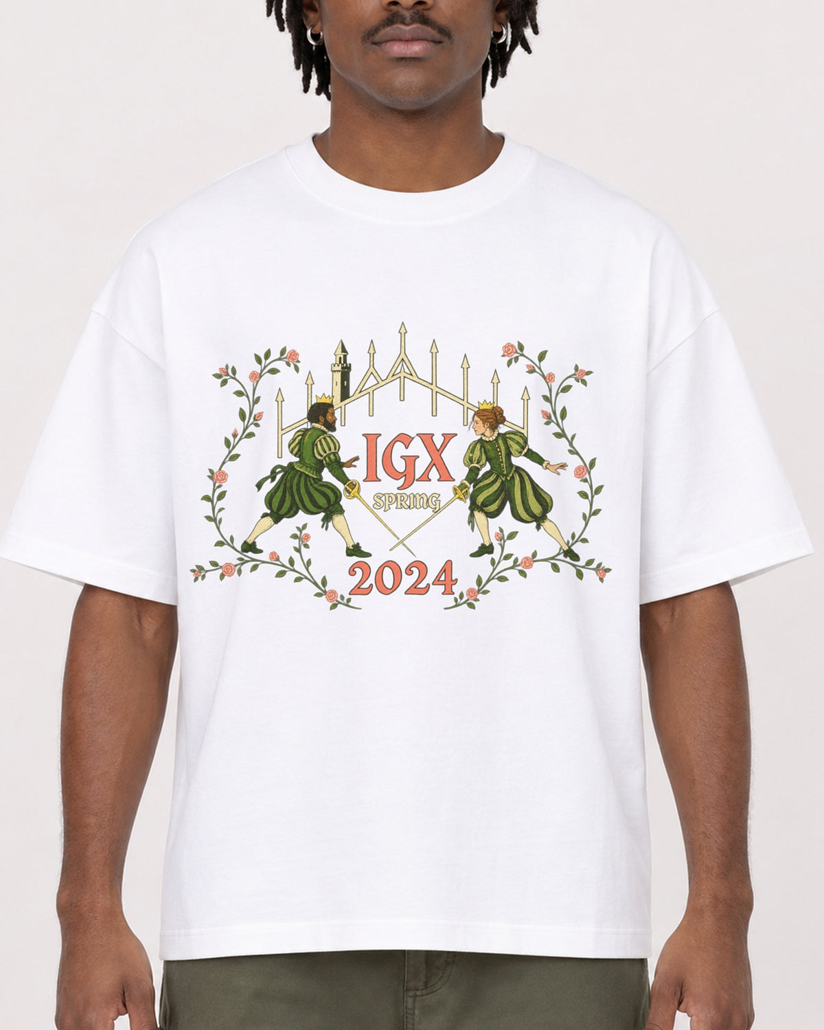 Mockup Boxy Heavyweight Tee White male close-up 04