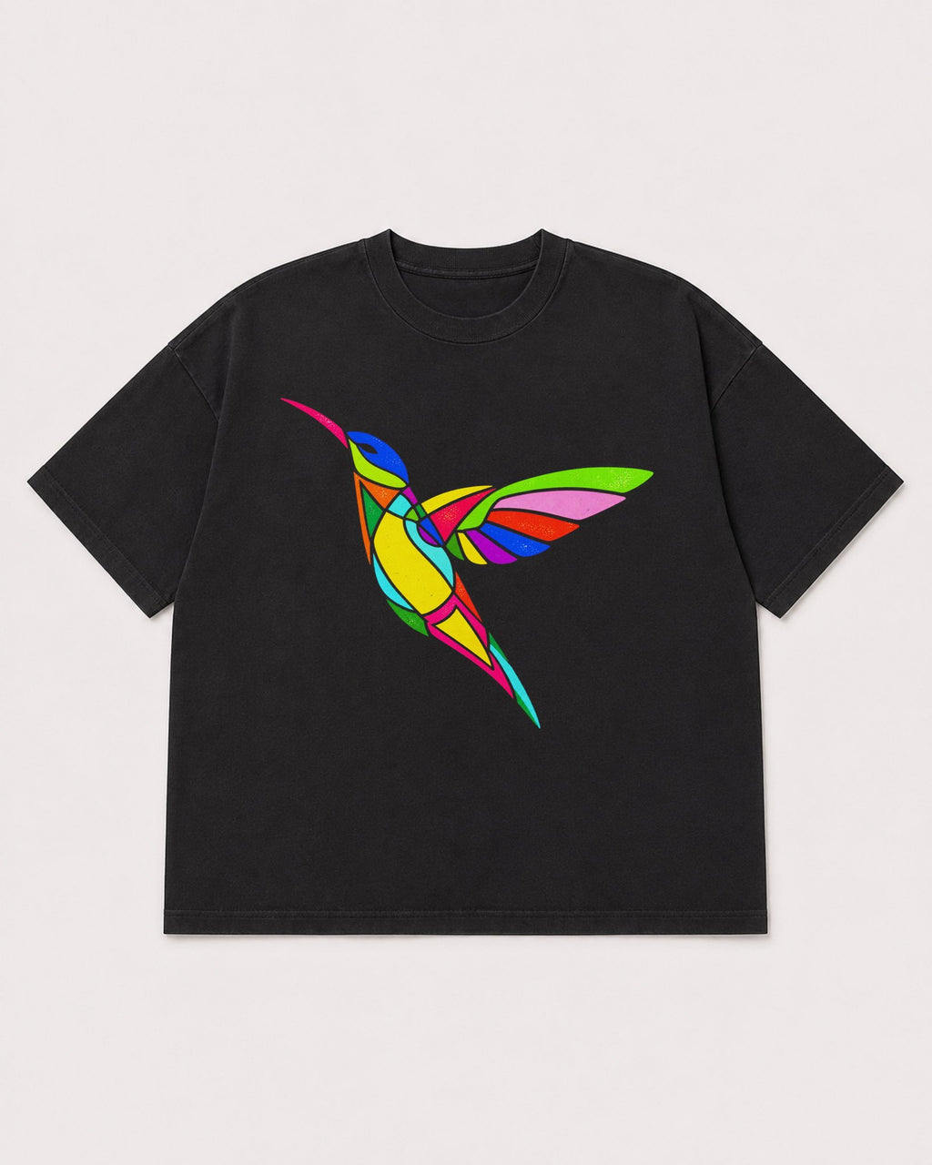 Mockup Boxy Heavyweight Tee Black product