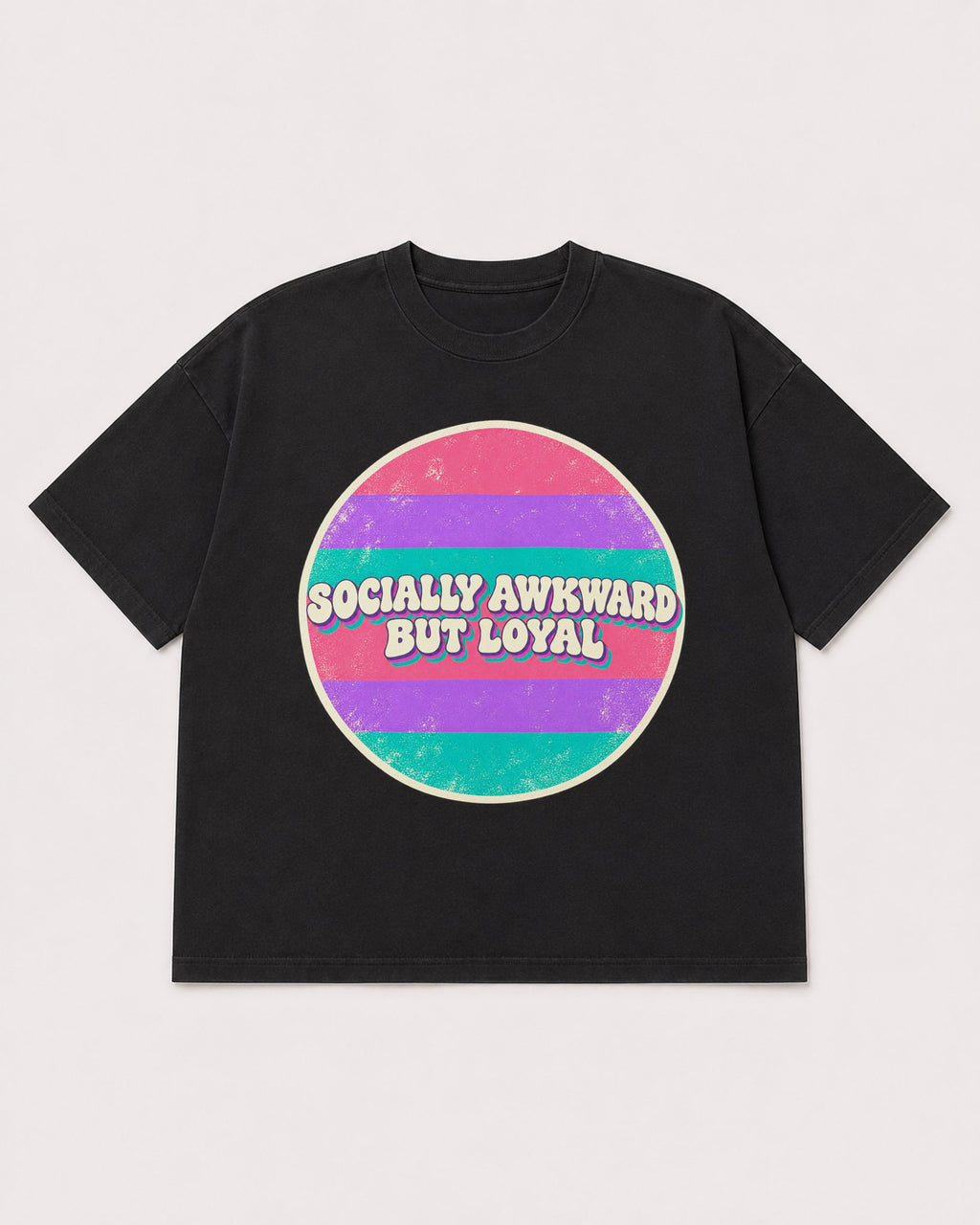 Mockup Boxy Heavyweight Tee Black product