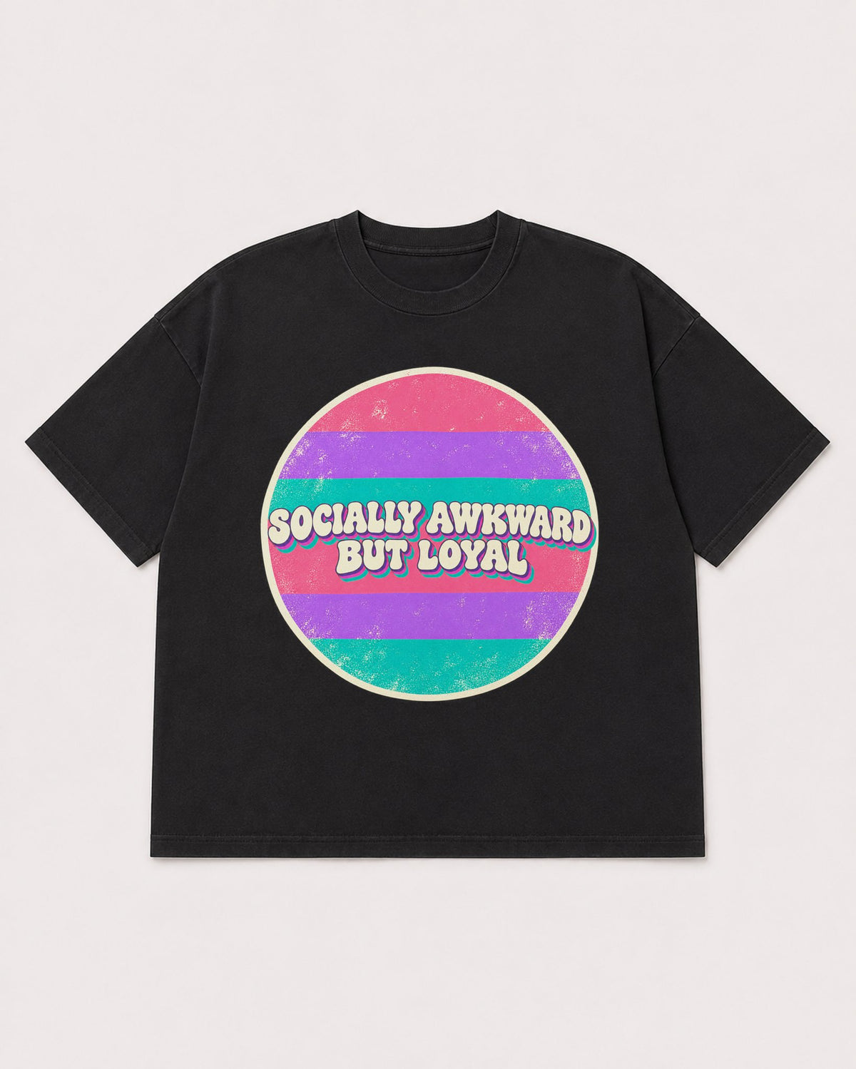 Mockup Boxy Heavyweight Tee Black product