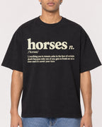 Mockup Boxy Heavyweight Tee Black male close-up 10
