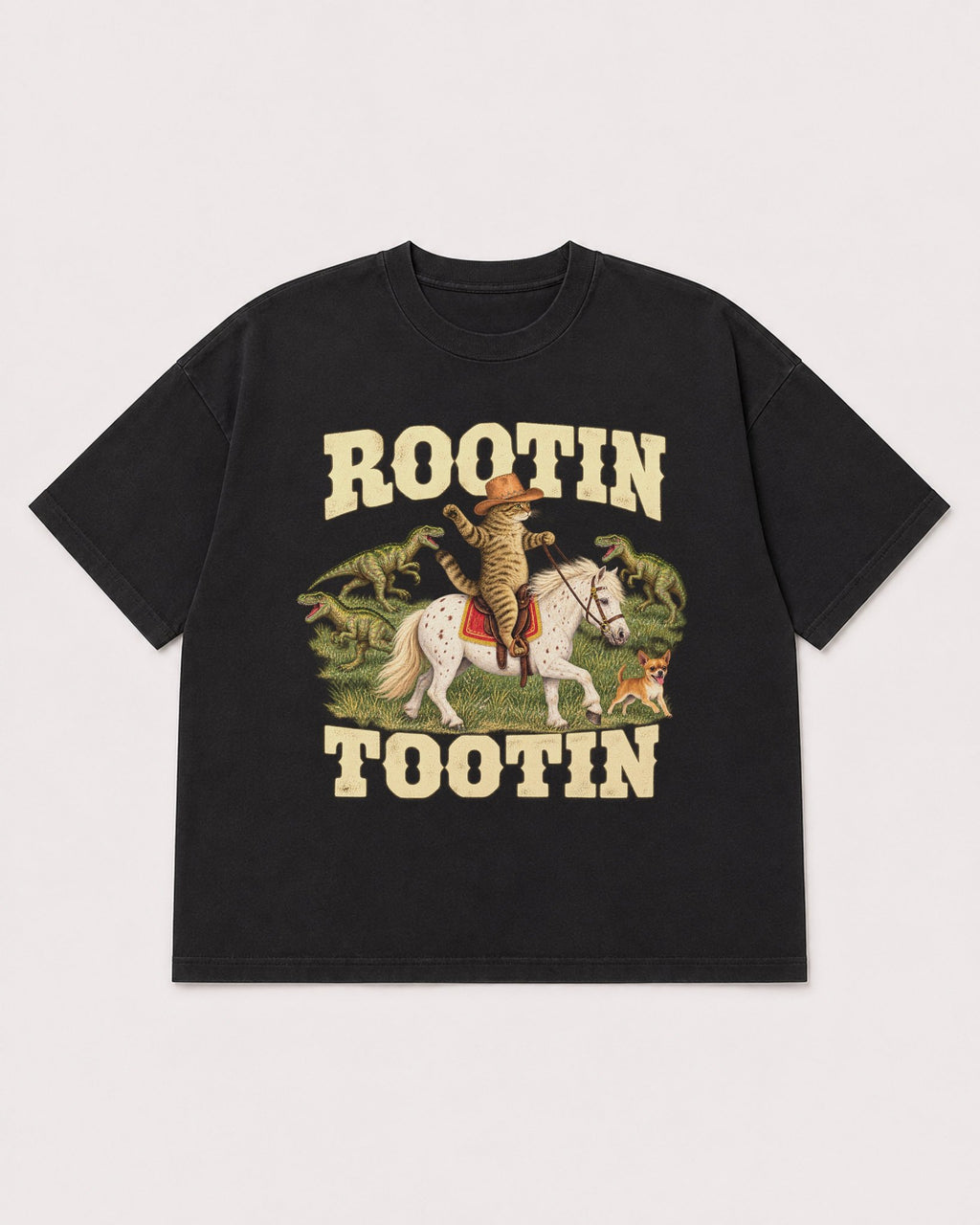 Mockup Boxy Heavyweight Tee Black product