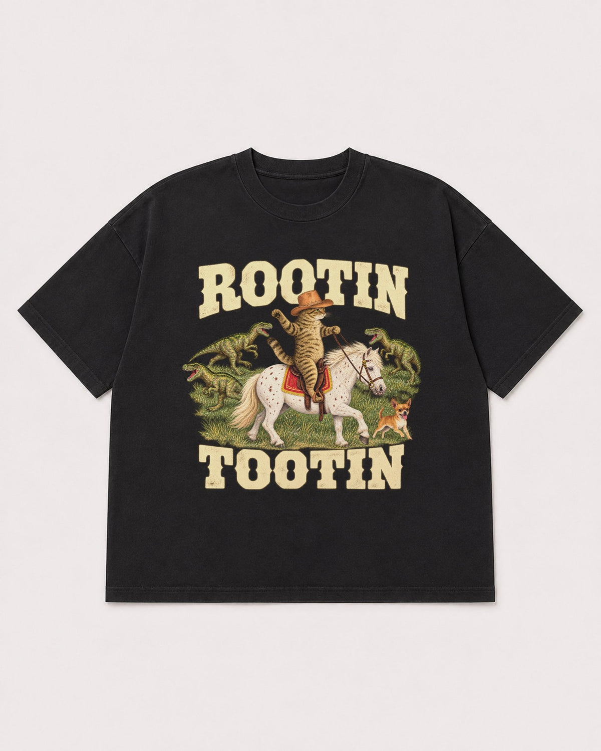 Mockup Boxy Heavyweight Tee Black product