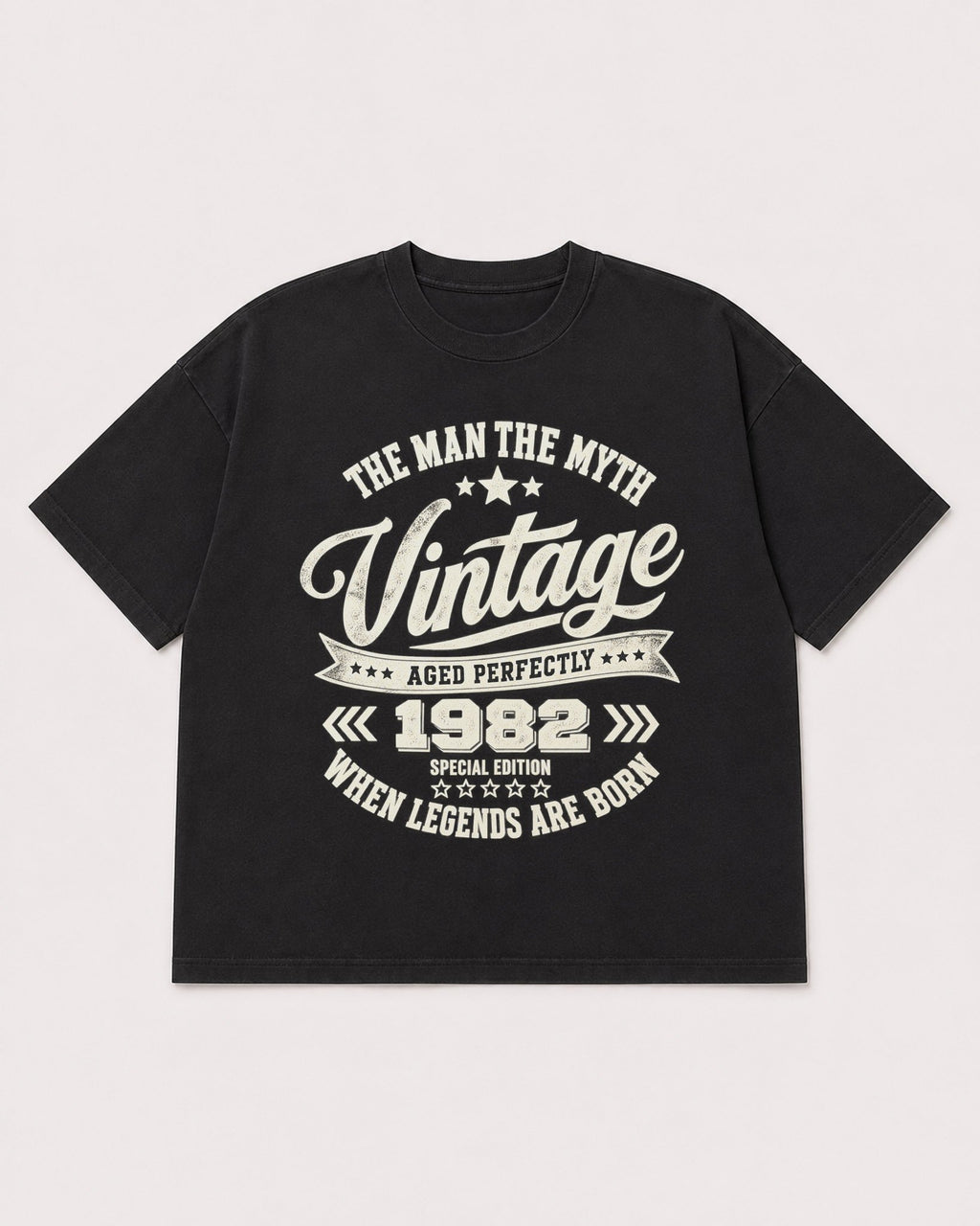 Mockup Boxy Heavyweight Tee Black product