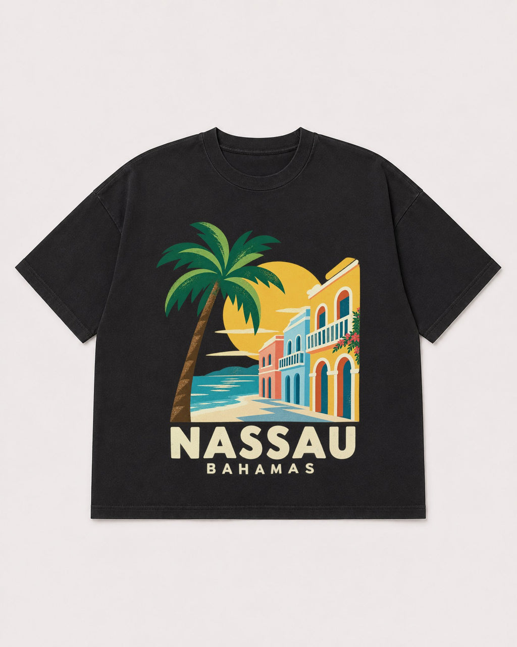 Mockup Boxy Heavyweight Tee Black product