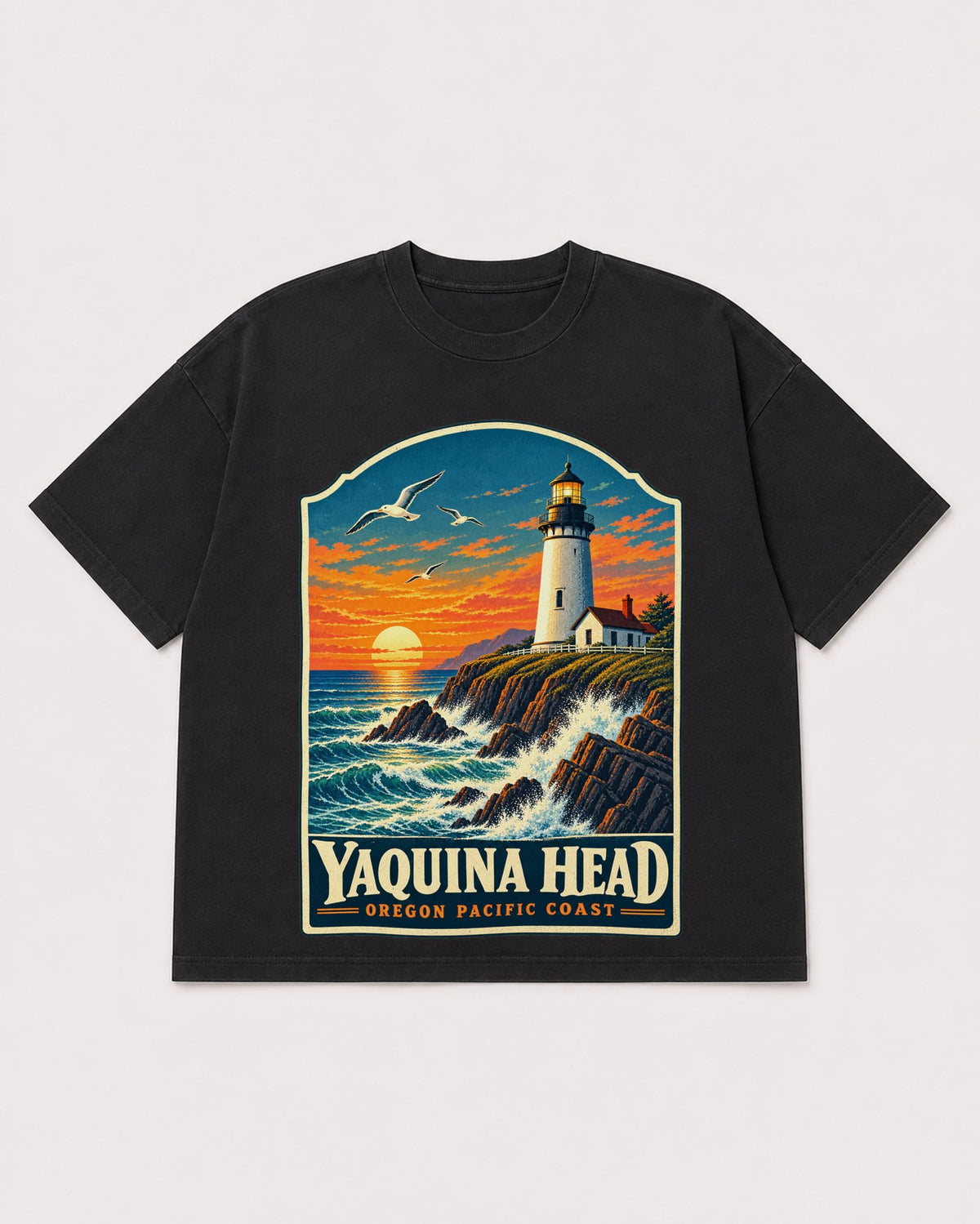 Mockup Boxy Heavyweight Tee Black product