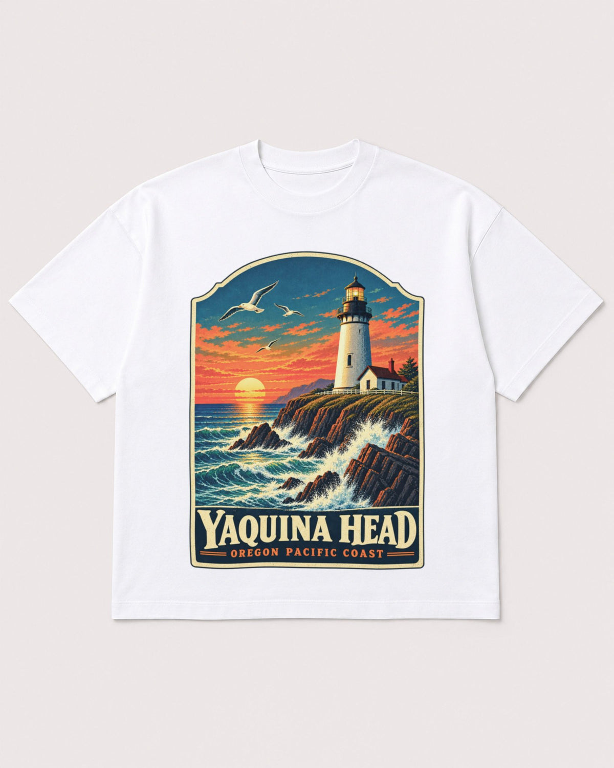 Mockup Boxy Heavyweight Tee White product