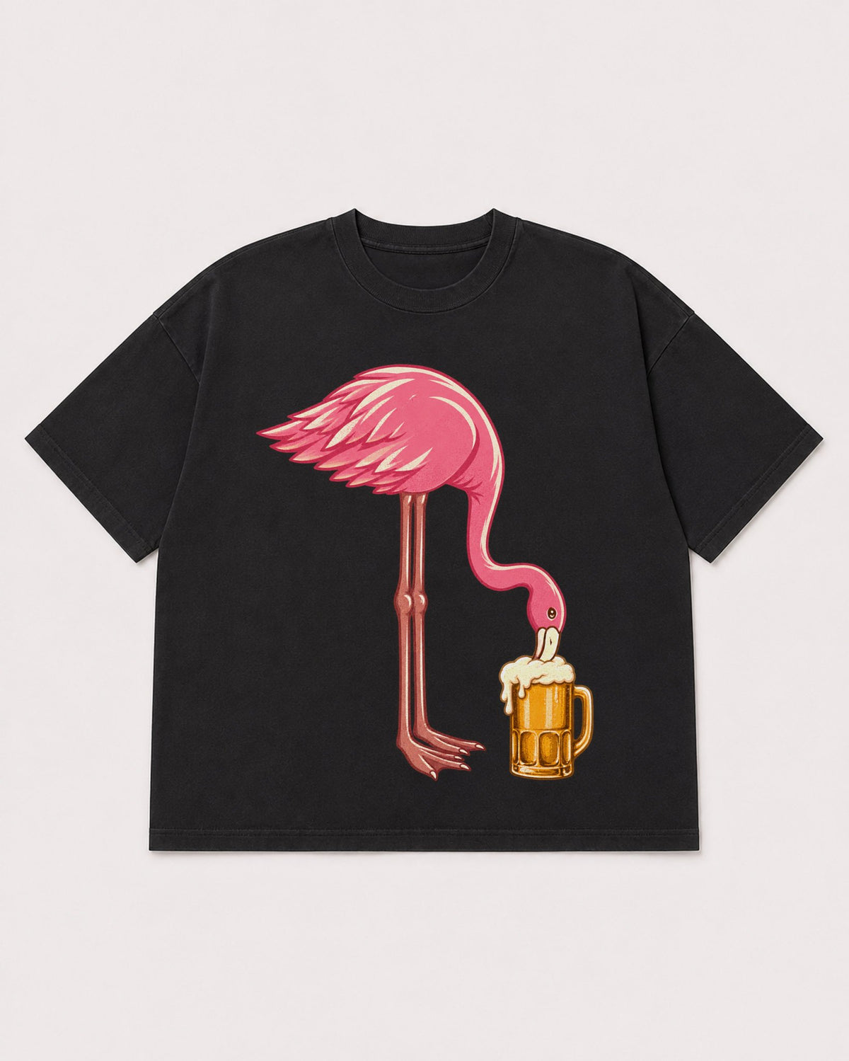 Mockup Boxy Heavyweight Tee Black product