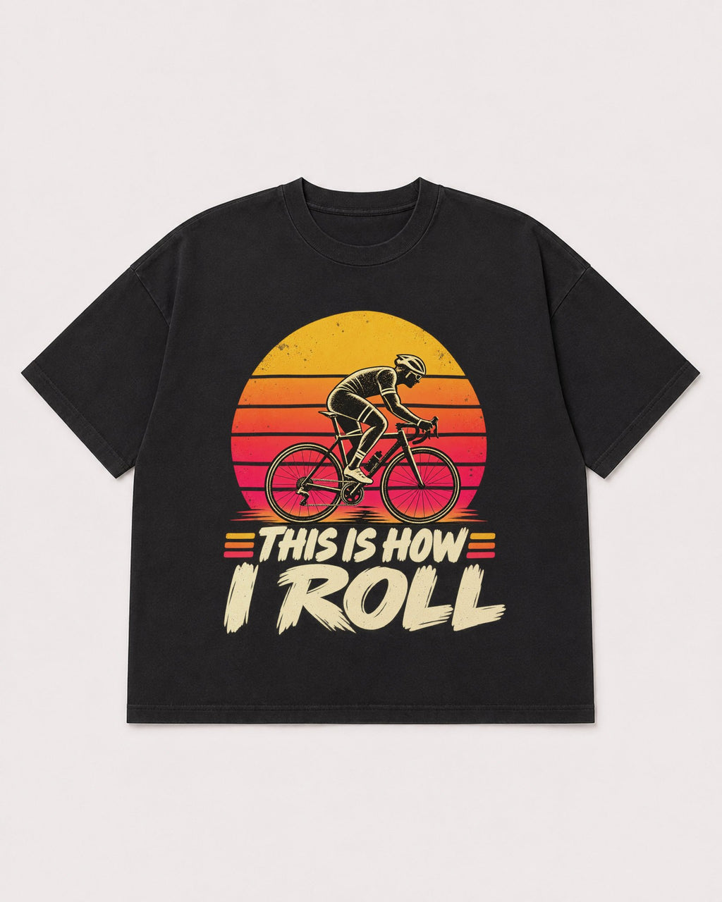Mockup Boxy Heavyweight Tee Black product