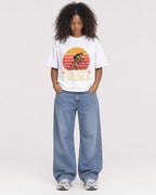Mockup Boxy Heavyweight Tee White female full-body 05