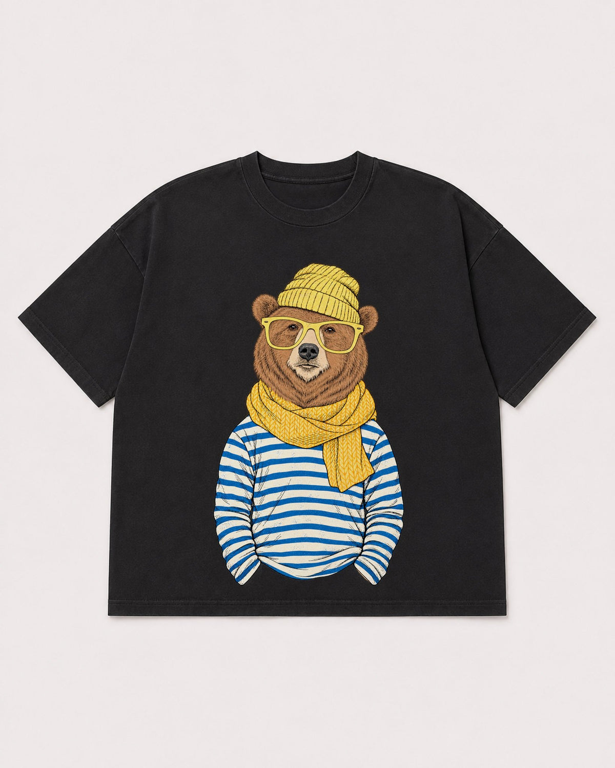 Mockup Boxy Heavyweight Tee Black product
