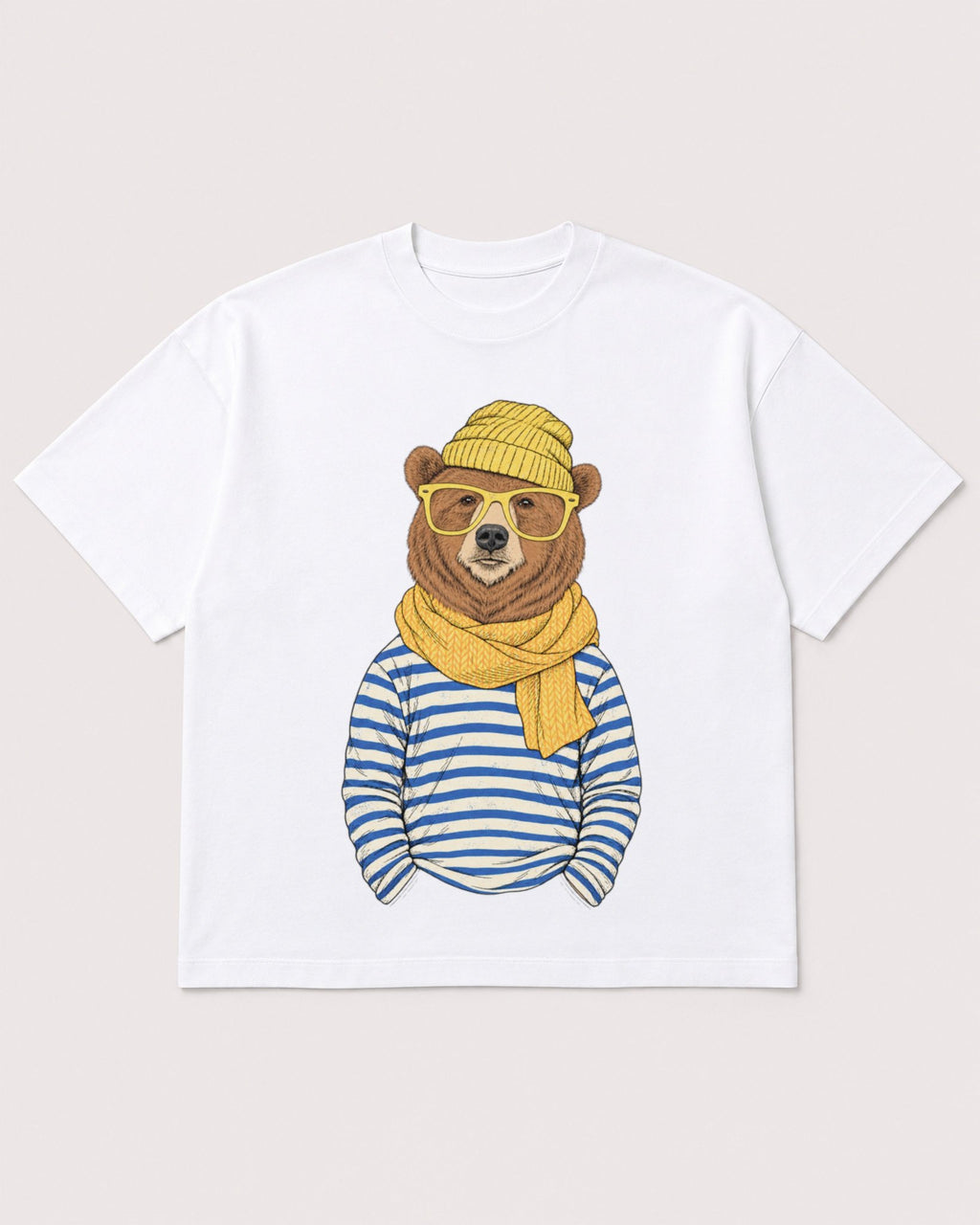 Mockup Boxy Heavyweight Tee White product