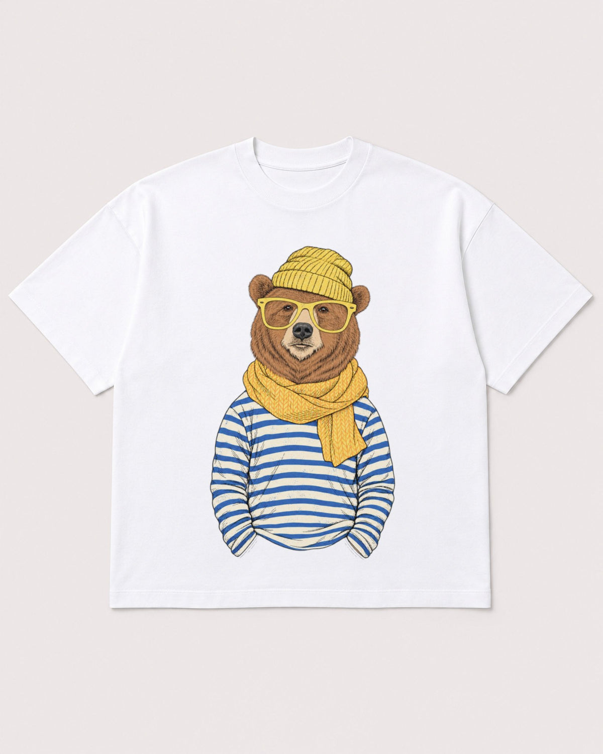 Mockup Boxy Heavyweight Tee White product