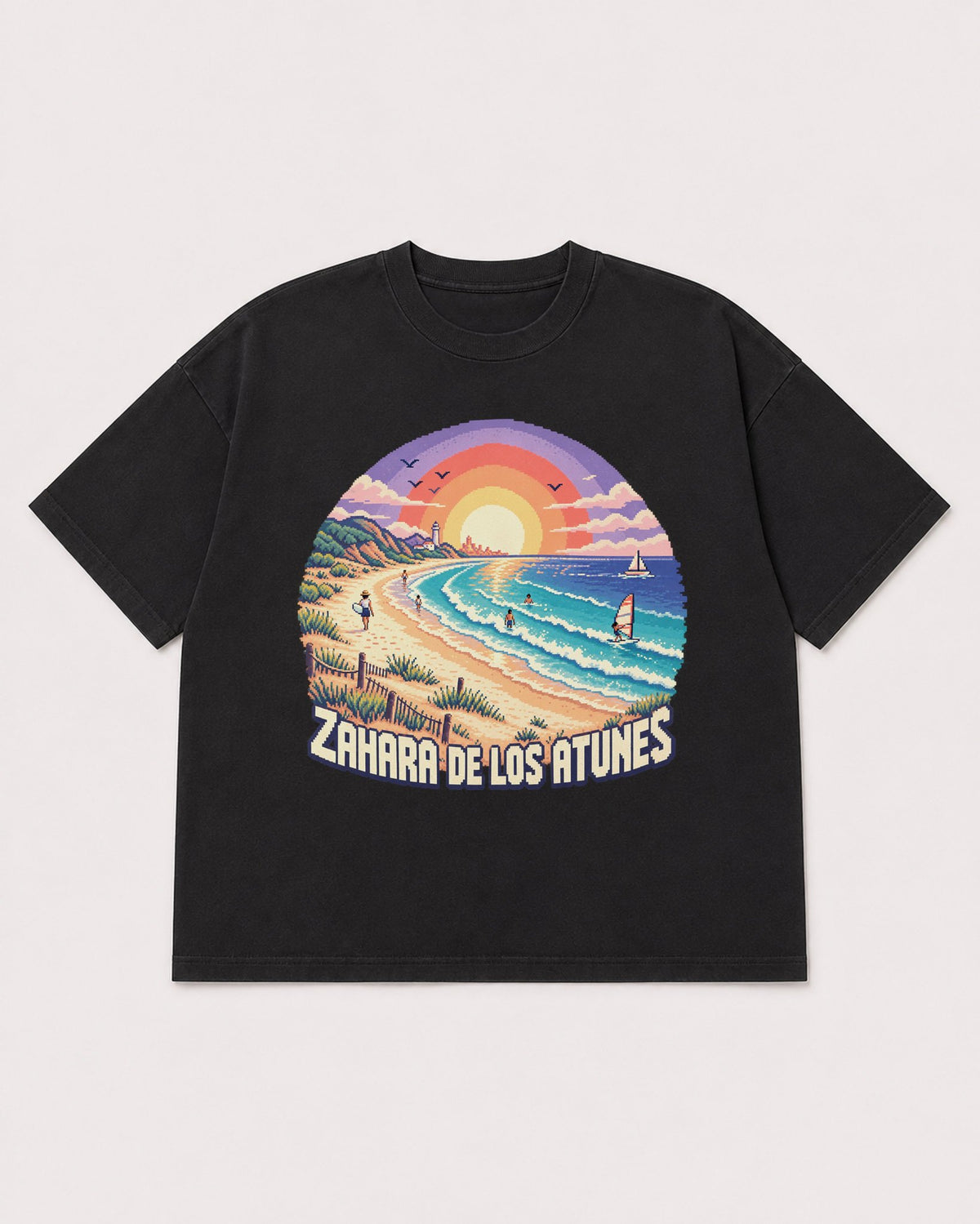 Mockup Boxy Heavyweight Tee Black product