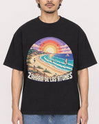 Mockup Boxy Heavyweight Tee Black male close-up 02
