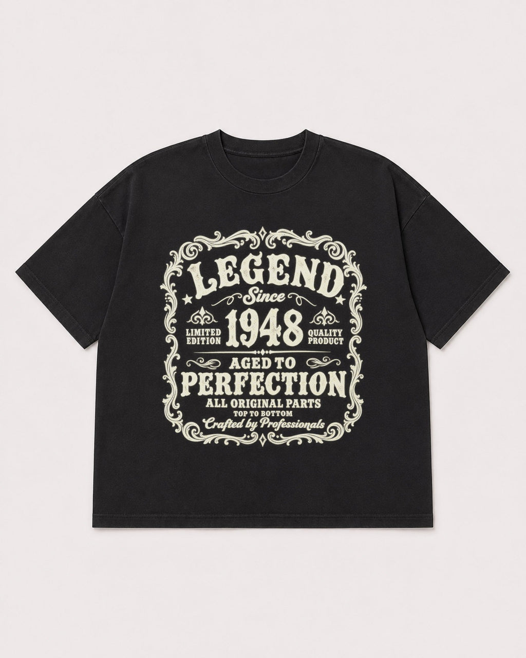Mockup Boxy Heavyweight Tee Black product