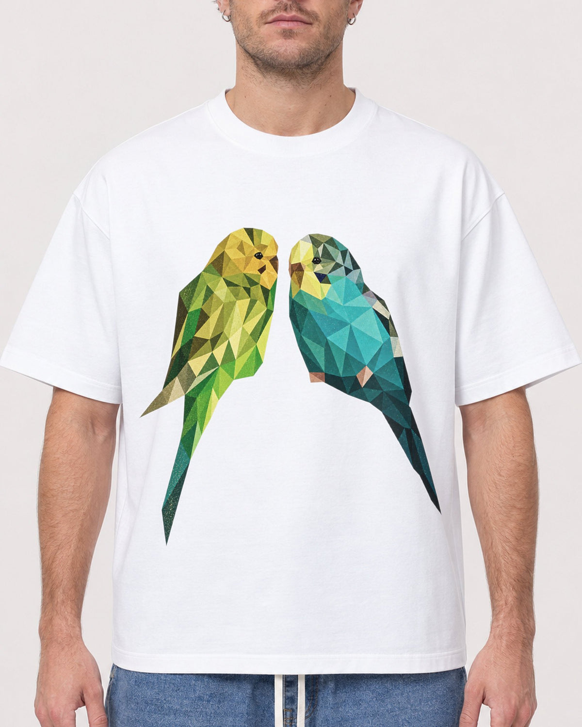 Mockup Boxy Heavyweight Tee White male close-up 08