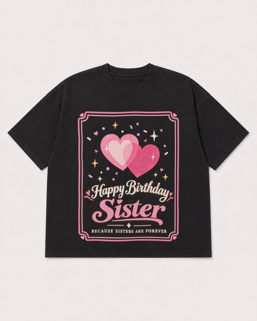 Mockup Boxy Heavyweight Tee Black product