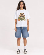 Mockup Boxy Heavyweight Tee White female full-body 06