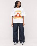 Mockup Boxy Heavyweight Tee White female full-body 04