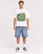 Mockup Boxy Heavyweight Tee White male full-body 08